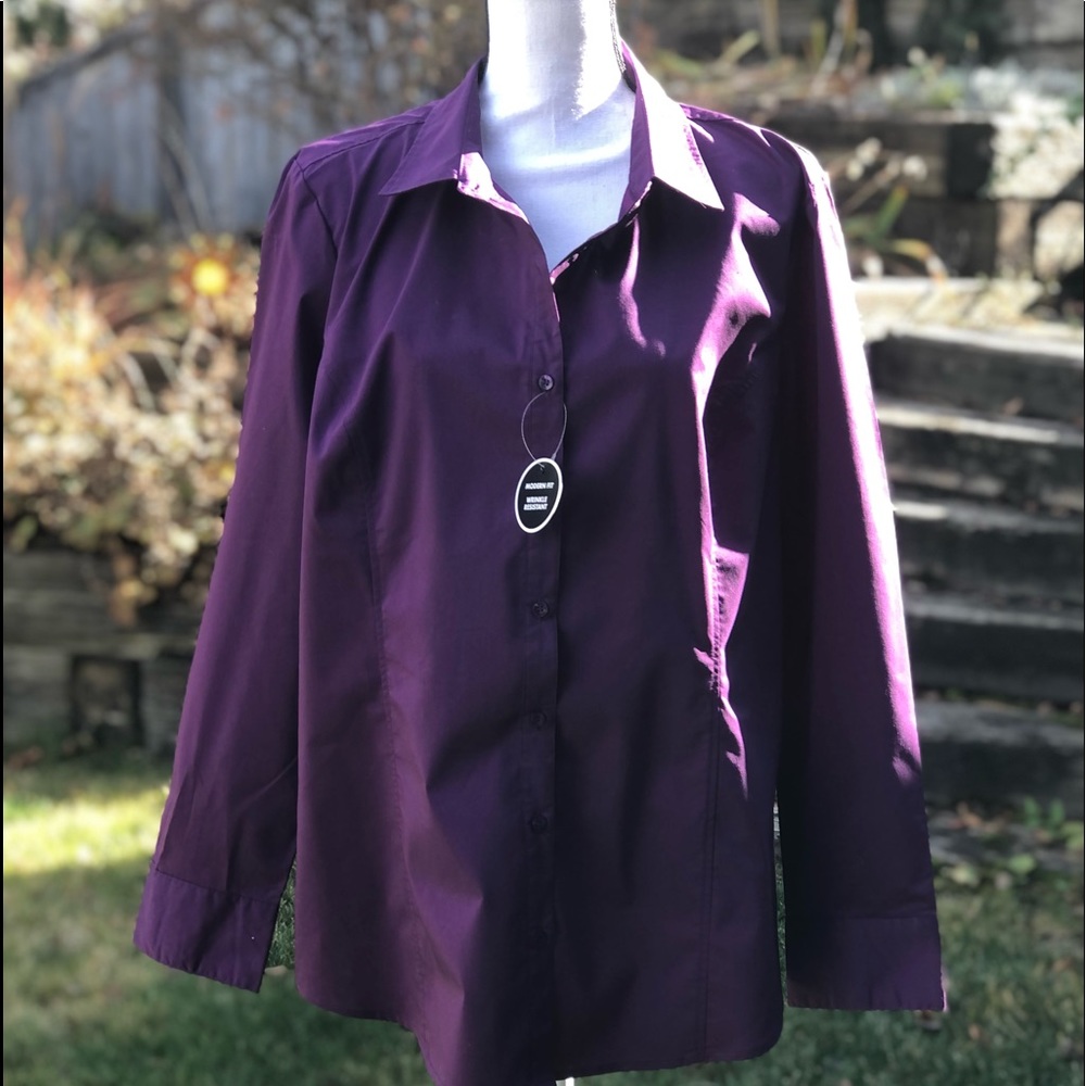 NWT GEORGE Purple Blouse XXL/2XL - 20